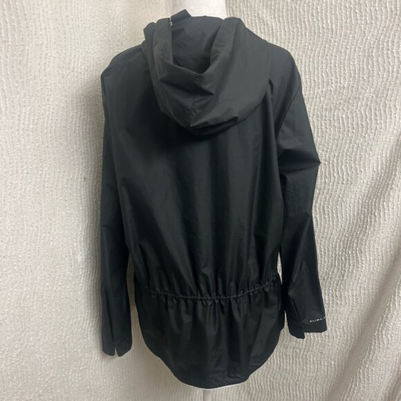 Nike Women’s Windbreaker Jacket L Black White Detail Reflective Front Lightweigh - Picture 6 of 13